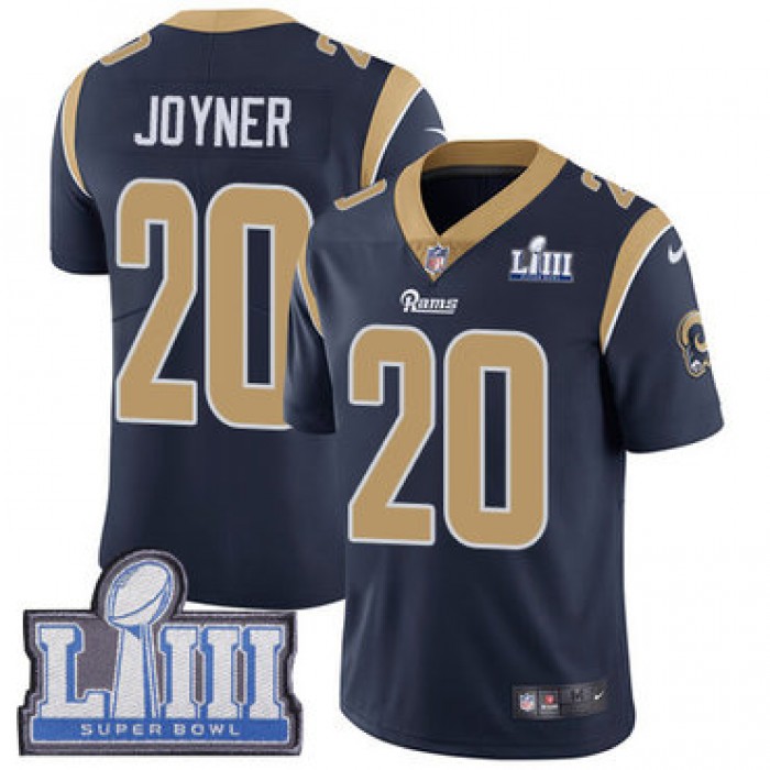 #20 Limited Lamarcus Joyner Navy Blue Nike NFL Home Youth Jersey Los Angeles Rams Vapor Untouchable Super Bowl LIII Bound