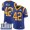 #42 Limited John Kelly Royal Blue Nike NFL Alternate Men's Jersey Los Angeles Rams Vapor Untouchable Super Bowl LIII Bound