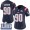 #90 Limited Malcom Brown Navy Blue Nike NFL Women's Jersey New England Patriots Rush Vapor Untouchable Super Bowl LIII Bound