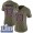 #73 Limited John Hannah Olive Nike NFL Women's Jersey New England Patriots 2017 Salute to Service Super Bowl LIII Bound