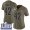 #42 Limited John Kelly Olive Nike NFL Women's Jersey Los Angeles Rams 2017 Salute to Service Super Bowl LIII Bound
