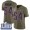 #54 Limited Tedy Bruschi Olive Nike NFL Men's Jersey New England Patriots 2017 Salute to Service Super Bowl LIII Bound