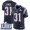 #31 Limited Jonathan Jones Navy Blue Nike NFL Home Men's Jersey New England Patriots Vapor Untouchable Super Bowl LIII Bound