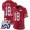 Nike 49ers #18 Dante Pettis Red Super Bowl LIV 2020 Team Color Youth Stitched NFL 100th Season Vapor Limited Jersey