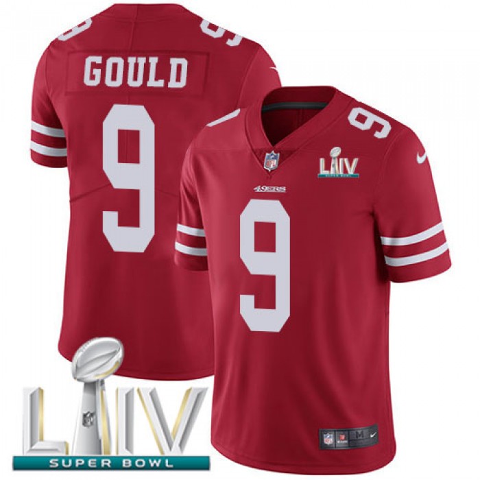 Nike 49ers #9 Robbie Gould Red Super Bowl LIV 2020 Team Color Youth Stitched NFL Vapor Untouchable Limited Jersey