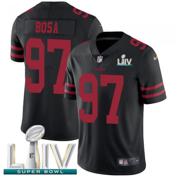 Nike 49ers #97 Nick Bosa Black Super Bowl LIV 2020 Alternate Youth Stitched NFL Vapor Untouchable Limited Jersey