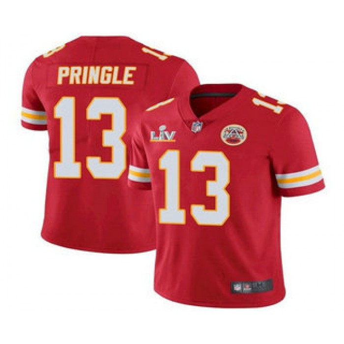 Men's Kansas City Chiefs #13 Byron Pringle Red 2021 Super Bowl LV Limited Stitched NFL Jersey
