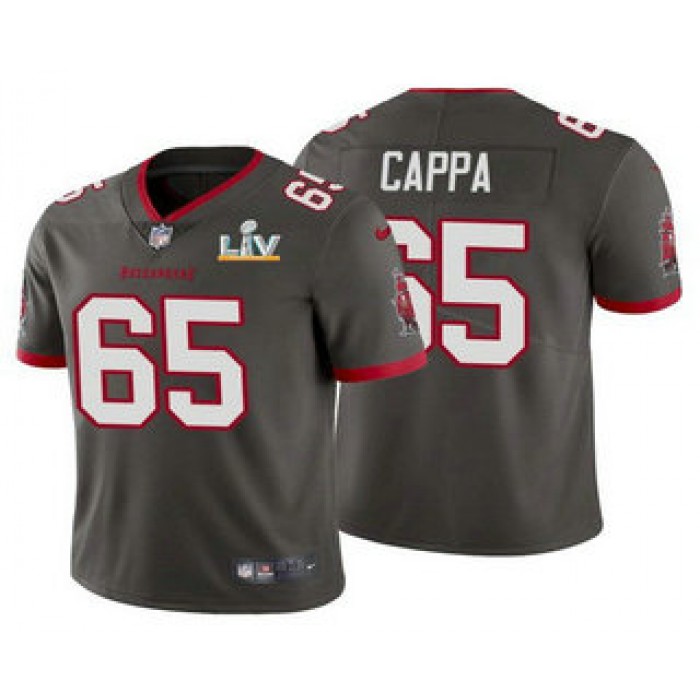 Men's Tampa Bay Buccaneers #65 Alex Cappa Grey 2021 Super Bowl LV Limited Stitched NFL Jersey