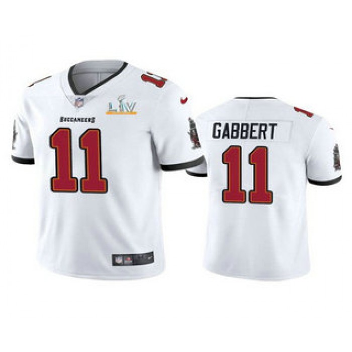 Men's Tampa Bay Buccaneers #11 Blaine Gabbert White 2021 Super Bowl LV Limited Stitched NFL Jersey
