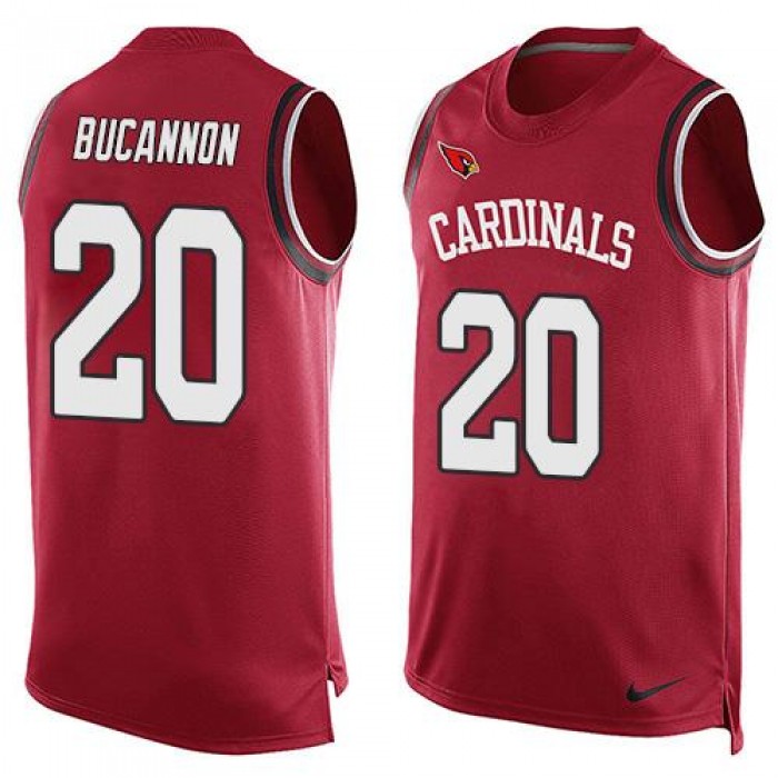 Men's Arizona Cardinals #20 Deone Bucannon Red Hot Pressing Player Name & Number Nike NFL Tank Top Jersey