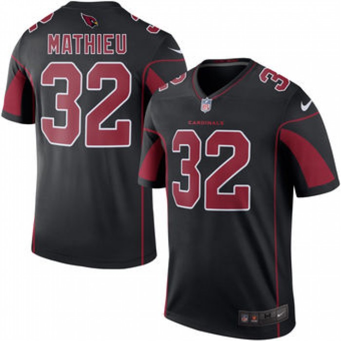 Men's Arizona Cardinals #32 Tyrann Mathieu Nike Black Color Rush Legend Jersey
