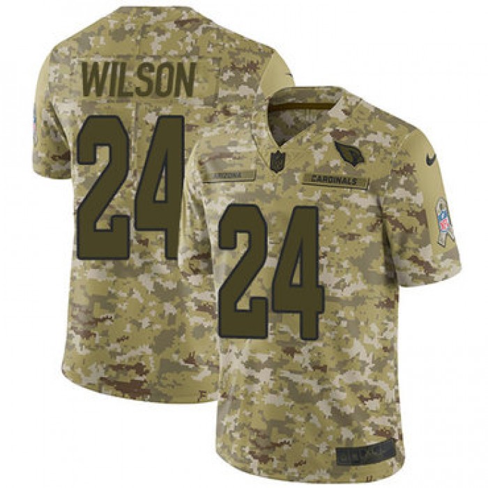 Nike Cardinals #24 Adrian Wilson Camo Men's Stitched NFL Limited 2018 Salute to Service Jersey