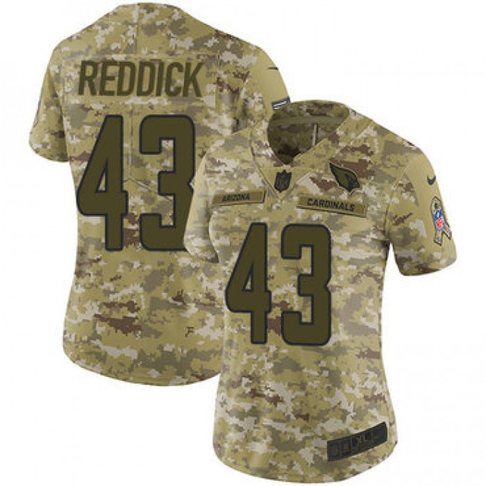 Nike Cardinals #43 Haason Reddick Camo Women's Stitched NFL Limited 2018 Salute to Service Jersey