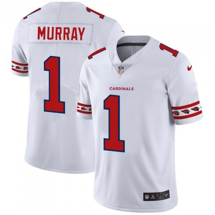 Arizona Cardinals #1 Kyler Murray Nike White Team Logo Vapor Limited NFL Jersey