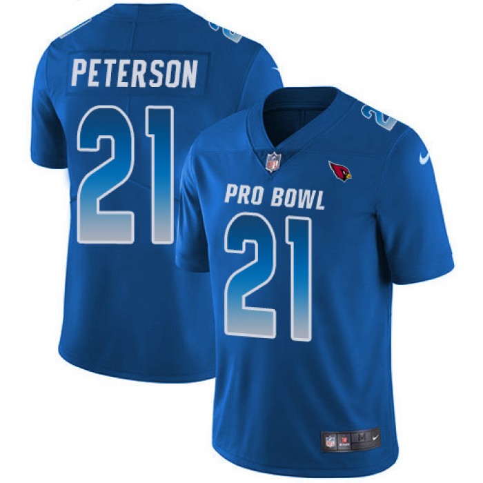 Nike Arizona Cardinals #21 Patrick Peterson Royal Men's Stitched NFL Limited NFC 2019 Pro Bowl Jersey