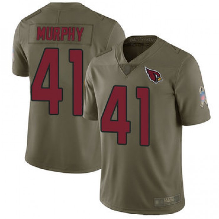 Cardinals #41 Byron Murphy Olive Men's Stitched Football Limited 2017 Salute to Service Jersey