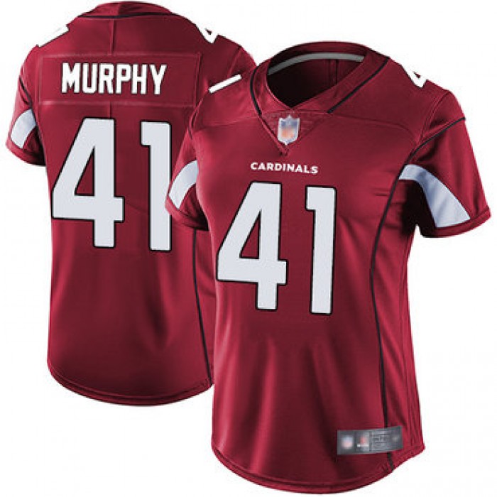 Cardinals #41 Byron Murphy Red Team Color Women's Stitched Football Vapor Untouchable Limited Jersey