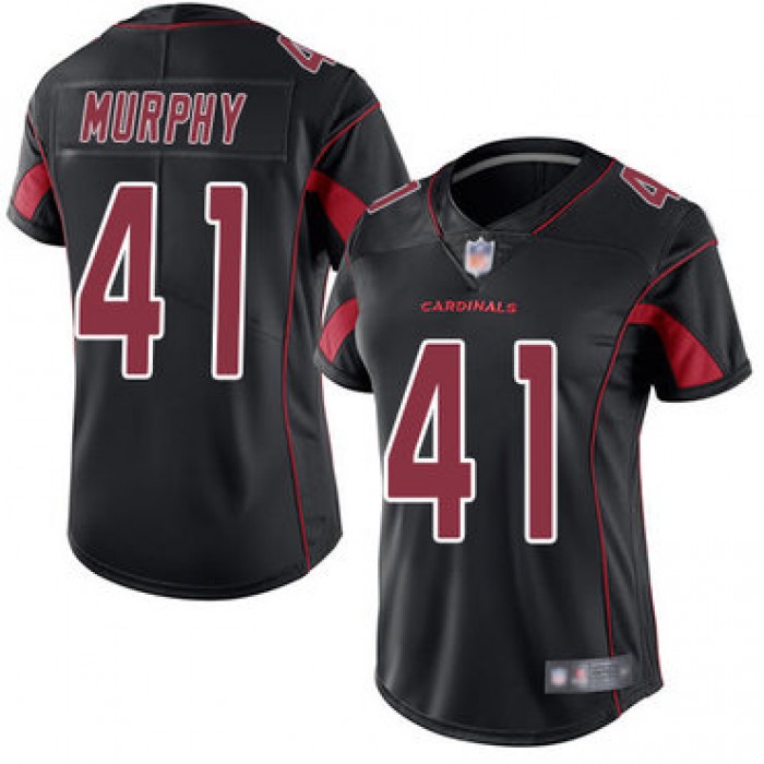 Cardinals #41 Byron Murphy Black Women's Stitched Football Limited Rush Jersey