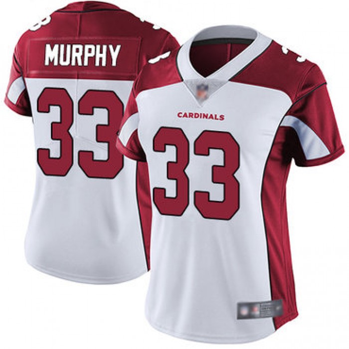 Cardinals #33 Byron Murphy White Women's Stitched Football Vapor Untouchable Limited Jersey