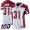 Nike Cardinals #31 David Johnson White Women's Stitched NFL 100th Season Vapor Limited Jersey