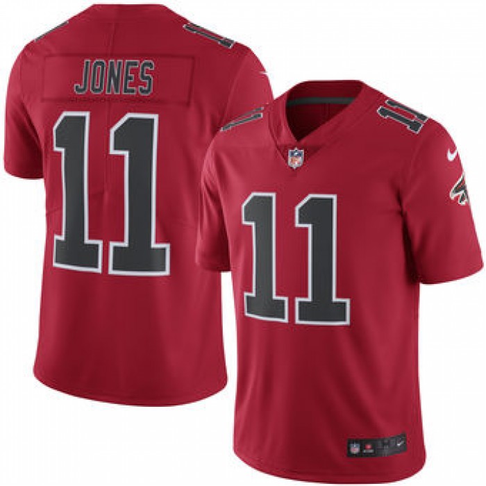 Men's Atlanta Falcons #11 Julio Jones Nike Red Color Rush Limited Jersey