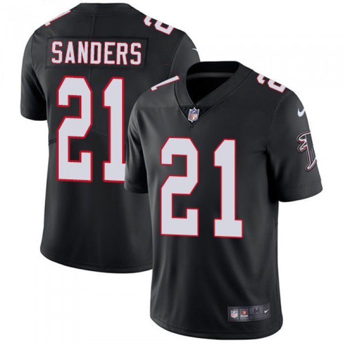 Nike Atlanta Falcons #21 Deion Sanders Black Alternate Men's Stitched NFL Vapor Untouchable Limited Jersey