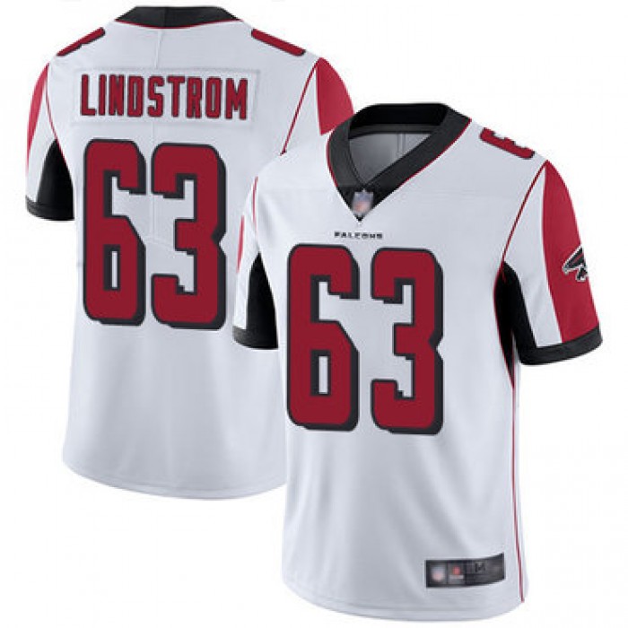 Falcons #63 Chris Lindstrom White Men's Stitched Football Vapor Untouchable Limited Jersey