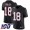 Falcons #18 Calvin Ridley Black Alternate Men's Stitched Football 100th Season Vapor Limited Jersey