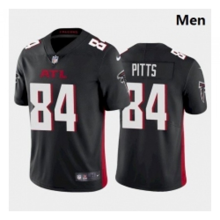 Men Atlanta Falcons #84 Kyle Pitts Black 2021 Draft Jersey