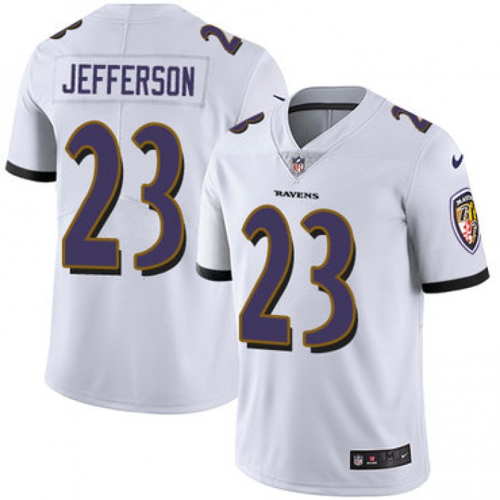 Nike Baltimore Ravens #23 Tony Jefferson White Men's Stitched NFL Vapor Untouchable Limited Jersey
