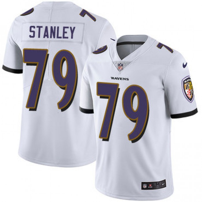 Nike Baltimore Ravens #79 Ronnie Stanley White Men's Stitched NFL Vapor Untouchable Limited Jersey