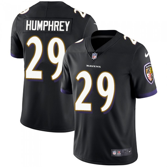 Nike Baltimore Ravens #29 Marlon Humphrey Black Alternate Men's Stitched NFL Vapor Untouchable Limited Jersey
