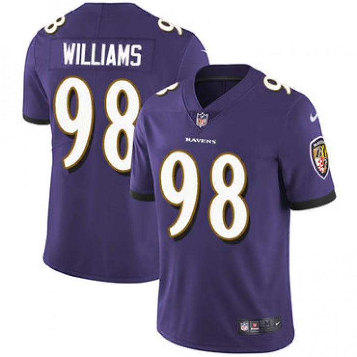 Nike Baltimore Ravens #98 Brandon Williams Purple Team Color Men's Stitched NFL Vapor Untouchable Limited Jersey