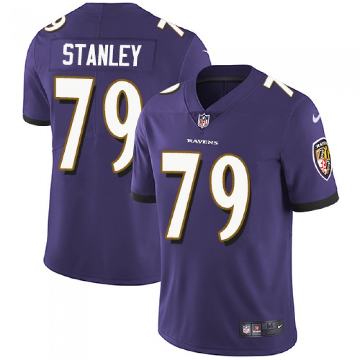 Nike Baltimore Ravens #79 Ronnie Stanley Purple Team Color Men's Stitched NFL Vapor Untouchable Limited Jersey