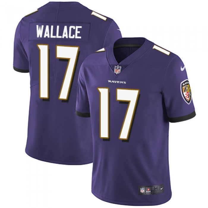 Nike Baltimore Ravens #17 Mike Wallace Purple Team Color Men's Stitched NFL Vapor Untouchable Limited Jersey