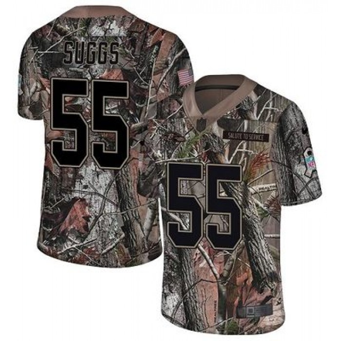 Nike Ravens #55 Terrell Suggs Camo Men's Stitched NFL Limited Rush Realtree Jersey