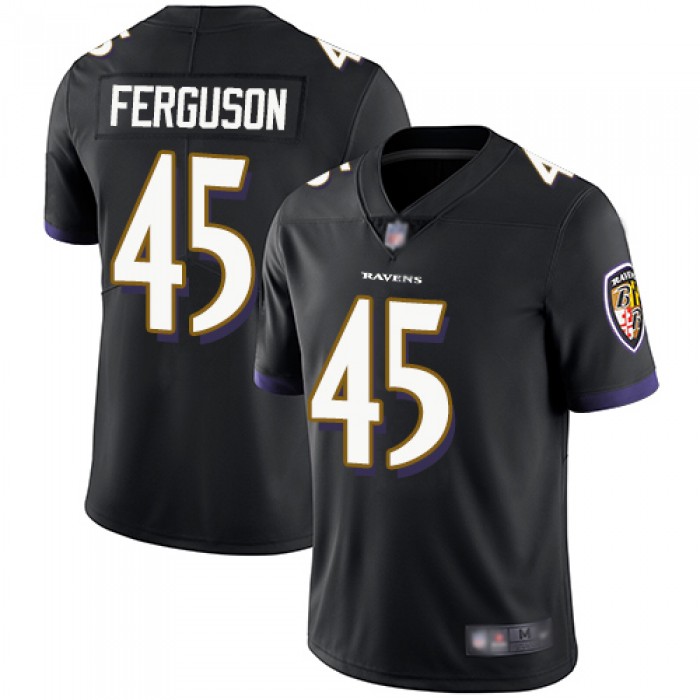 Ravens #45 Jaylon Ferguson Black Alternate Youth Stitched Football Vapor Untouchable Limited Jersey