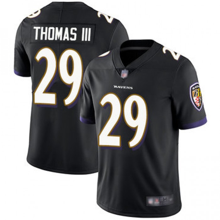 Ravens #29 Earl Thomas III Black Alternate Youth Stitched Football Vapor Untouchable Limited Jersey