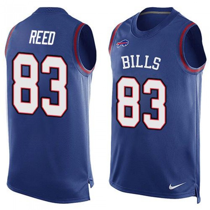 Men's Buffalo Bills #83 Andre Reed Royal Blue Hot Pressing Player Name & Number Nike NFL Tank Top Jersey