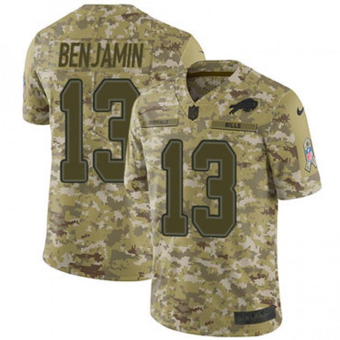 Nike Bills #13 Kelvin Benjamin Camo Men's Stitched NFL Limited 2018 Salute To Service Jersey