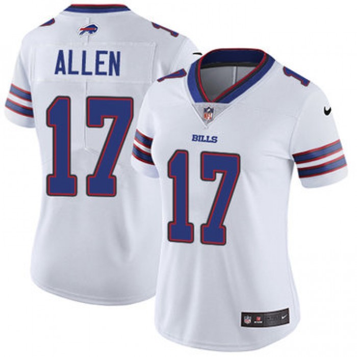 Nike Bills #17 Josh Allen White Women's Stitched NFL Vapor Untouchable Limited Jersey