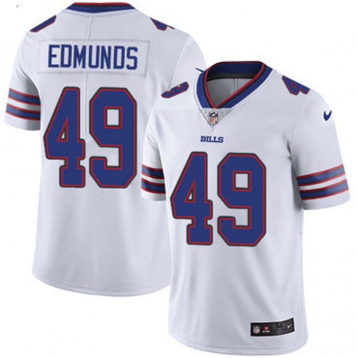 Nike Bills #49 Tremaine Edmunds White Youth Stitched NFL Vapor Untouchable Limited Jersey