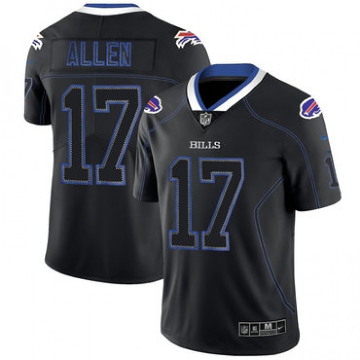 Nike Buffalo Bills #17 Josh Allen Black Shadow Legend Limited Jersey