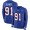 Bills #91 Ed Oliver Royal Blue Team Color Men's Stitched Football Limited Therma Long Sleeve Jersey
