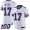Bills #17 Josh Allen White Men's Stitched Football 100th Season Vapor Limited Jersey
