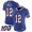 Nike Bills #12 Jim Kelly Royal Blue Team Color Women's Stitched NFL 100th Season Vapor Limited Jersey