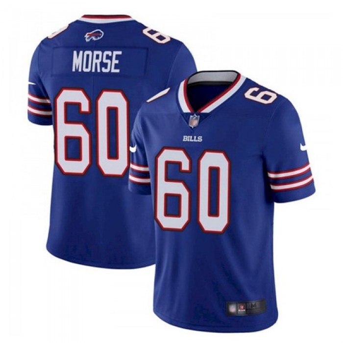 Men's Buffalo Bills #60 Mitch Morse Stitched Vapor Untouchable Limited Blue Jersey