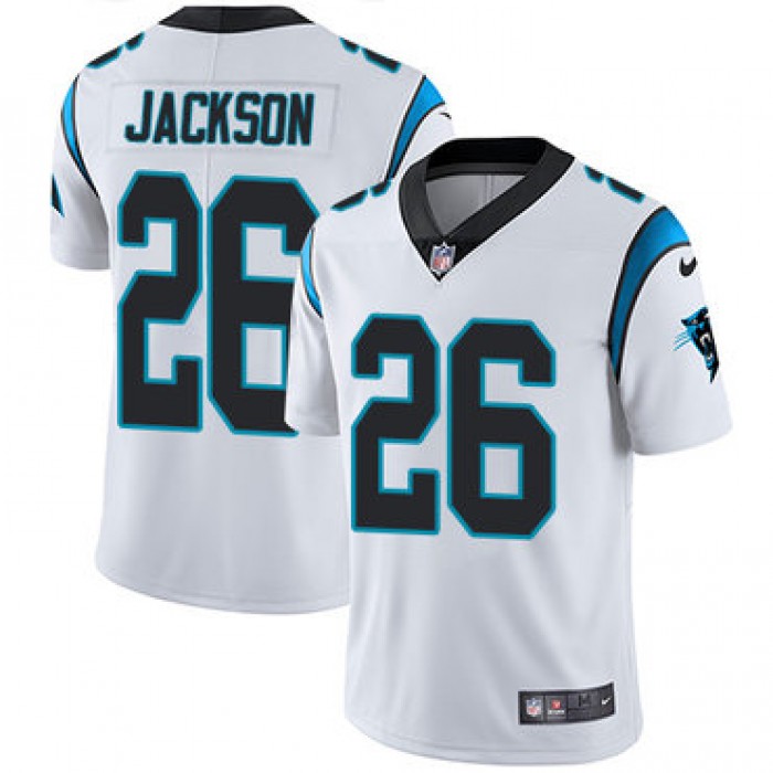 Nike Carolina Panthers #26 Donte Jackson White Men's Stitched NFL Vapor Untouchable Limited Jersey