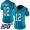 Nike Panthers #12 DJ Moore Blue Alternate Women's Stitched NFL 100th Season Vapor Limited Jersey