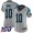 Nike Panthers #10 Curtis Samuel Silver Women's Stitched NFL Limited Inverted Legend 100th Season Jersey